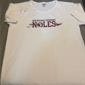 Anvil White 1999 National Champions T-Shirt Size M women’s